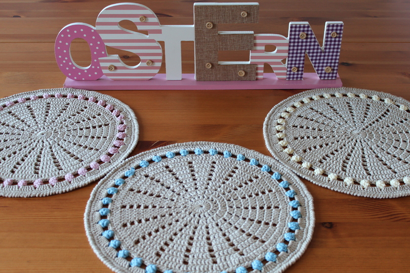 "versteckte Ostereier" Platzdeckchen häkeln PDF-Anleitung