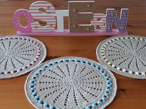 "versteckte Ostereier" Platzdeckchen häkeln PDF-Anleitung