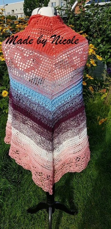 Häkelanleitung Mehrecktuch Sternzeichen "Waage" - Bild 4