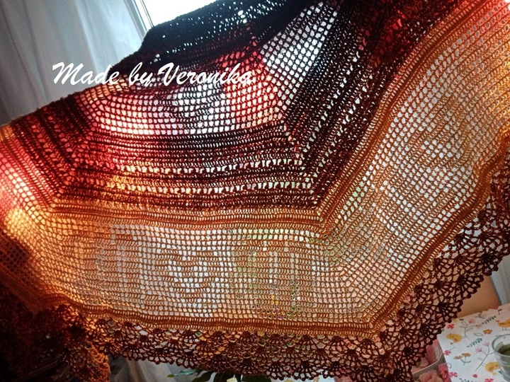 Häkelanleitung Mehrecktuch Sternzeichen "Skorpion"