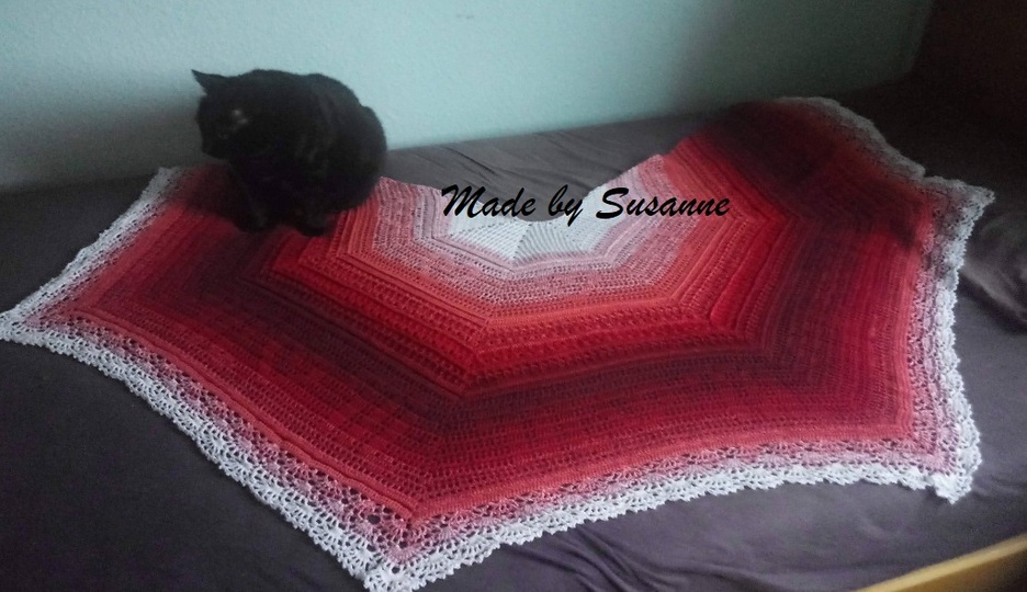 Häkelanleitung Mehrecktuch Sternzeichen "Skorpion"