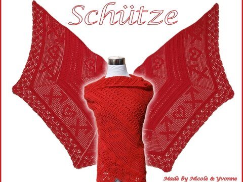 Häkelanleitung Mehrecktuch Sternzeichen "Schütze"