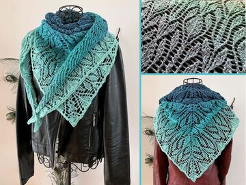 Crochet Pattern Triangular Scarf "Perimede"