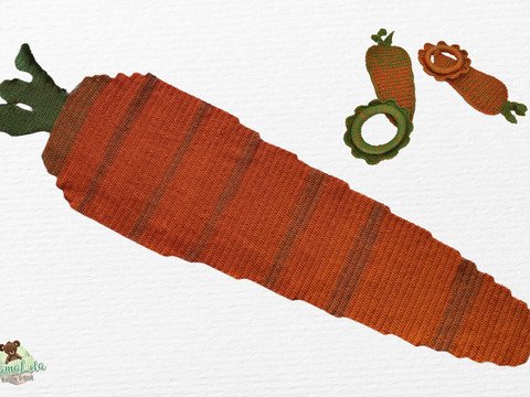 Möhrendecke; Untersetzer - Häkelanleitung