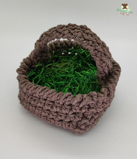 Osterkörbchen mit Eiern - Häkelanleitung