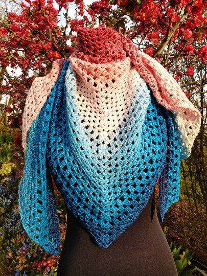 Häkelanleitung Tuch Moira