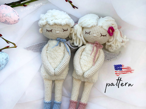 Guardian Angels EASY Crochet Amigurumi Pattern (PDF file).