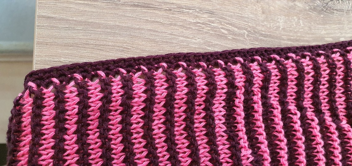 Herz mit Flügeln, Flaches Tuch, Schattenstricken, Illusionsstricken