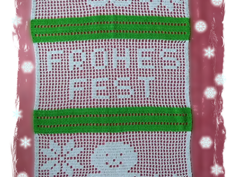 Häkelanleitung "Weihnachtsläufer Surprise"