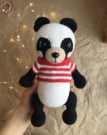 Crochet bear Panda amigurumi stuffed doll EASY Crochet Pattern (PDF file)