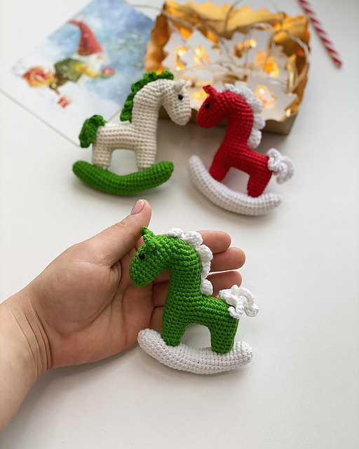 Crochet Rocking horse EASY Crochet Amigurumi English Pattern (PDF file). - Image 3
