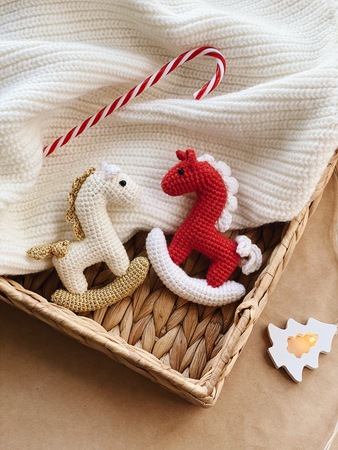 Crochet Rocking horse EASY Crochet Amigurumi English Pattern (PDF file).