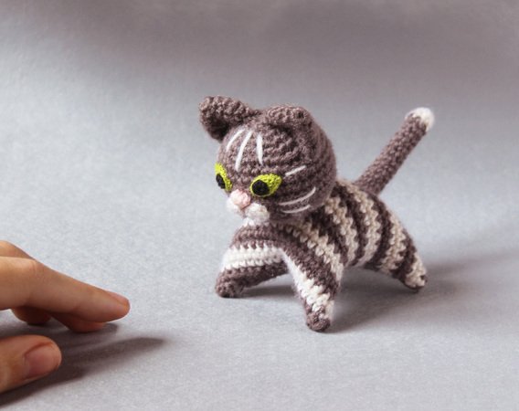 Crochet cat pattern Timo the kitten