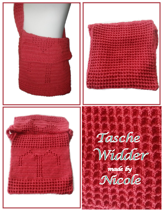 Häkelanleitung Tasche Sternzeichen "Widder"