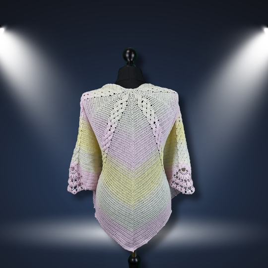 Crochet Pattern Butterfly Shawl – with Crochet Chart