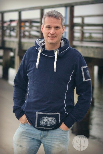 Sweatjacke/ Hoodie Herren – E-Book Schnittmuster Gr. XS-4XL – Nanuc