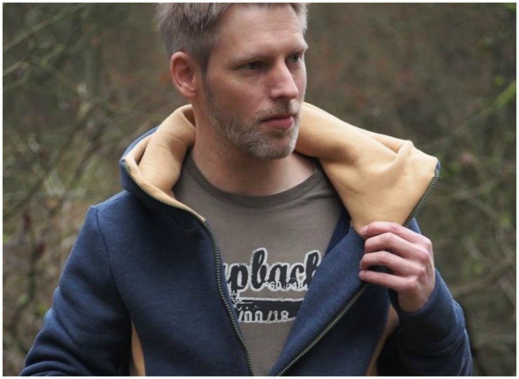 Sweatjacke/ Hoodie Herren – E-Book Schnittmuster Gr. XS-4XL – Nanuc