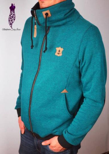 Sweatjacke/ Hoodie Herren – E-Book Schnittmuster Gr. XS-4XL – Nanuc