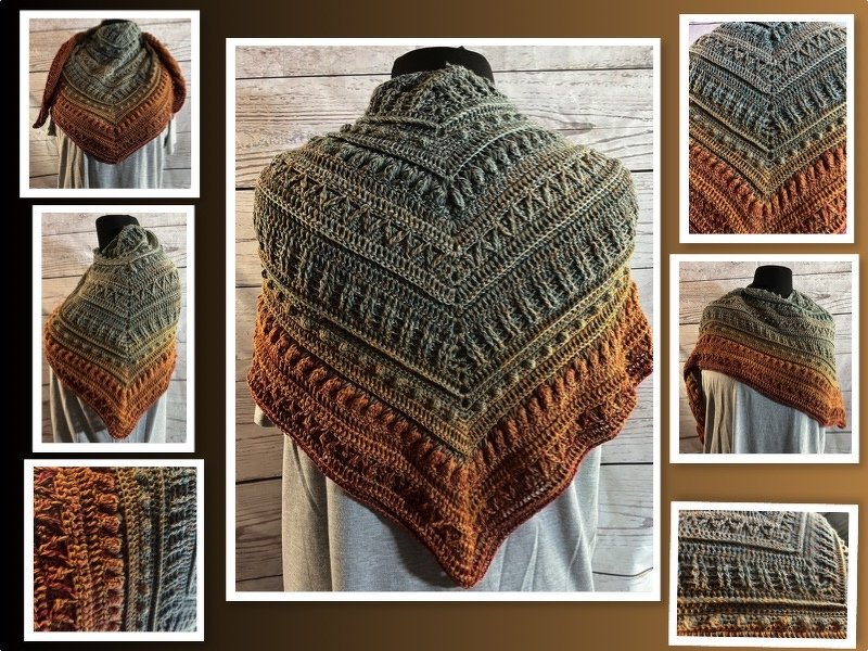 Häkelanleitung Gipfelstürmer flaches Dreieckstuch