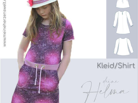 Kleid Mädchen – E-Book Schnittmuster Gr. 134-176 – Helma Teens