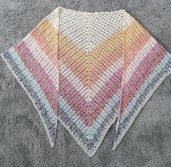 Häkelanleitung - Tuch "Gwen"