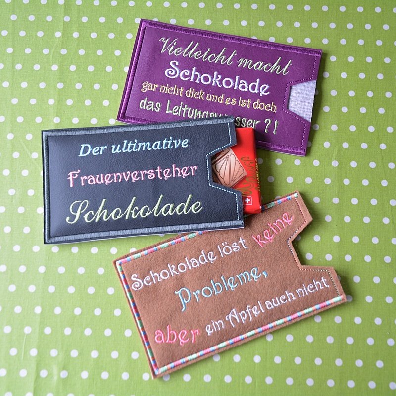 ITH Stickdatei Schoki-Gruss für den 13x18 Rahmen