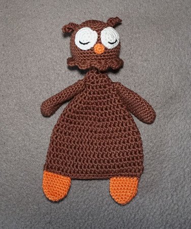 Amigurumi Häkelanleitung Schnuffeltuch Eule