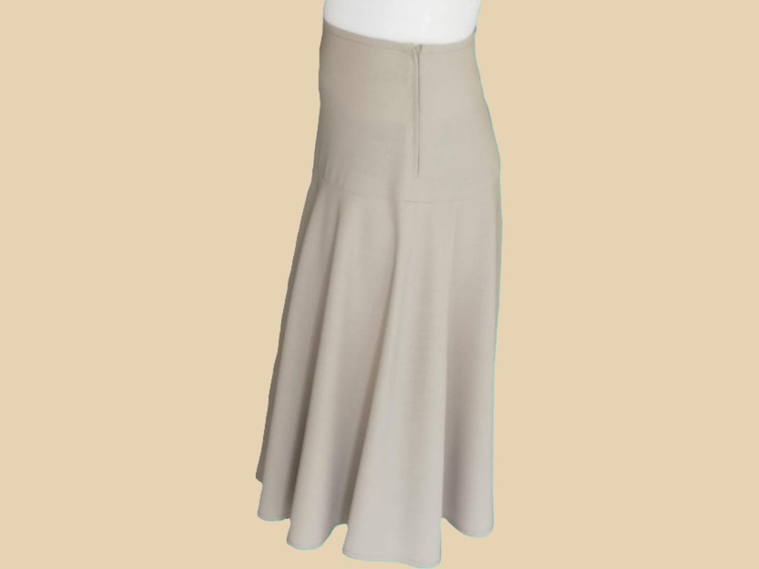 Fließender Rock mit Passe Schnittmuster und Nähanleitung - Bild 2