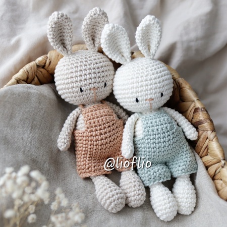 PDF Pattern baby bunny with pants amigurumi crochet