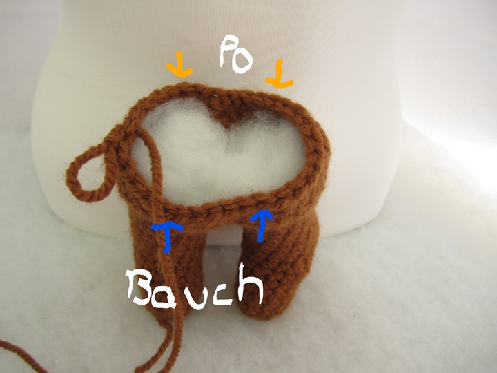 Häkelanleitung für Teddybär mit Brummstimme, Brummbär mit Pulli, PDF Datei