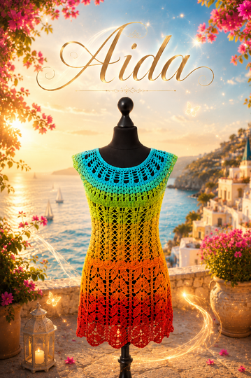 Aida – Luftige Sommertunika häkeln | Größen 36/38 bis 52