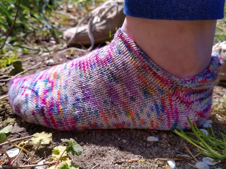 Sneakerbündchen "Sneak on" für toe up Socken