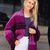 Strickanleitung: Oversize-Jacke in Aubergine, Pink, Beere und Fuchsia
