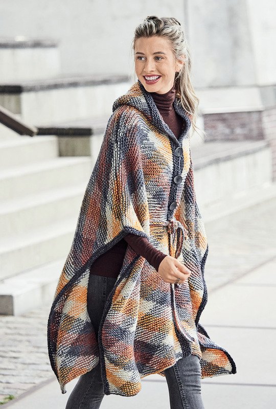 Strickanleitung: Kapuzen-Cape in Planned-Pooling-Technik - Bild 4