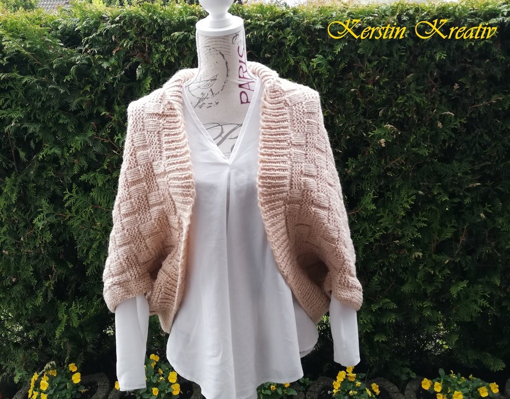 Strickanleitung Cardigan, ideal für den Sommer und perfekt für Anfänger
