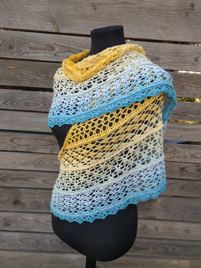 Häkelanleitung Tuch Mika