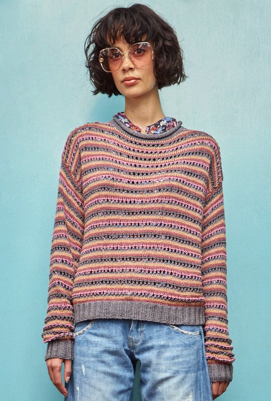 Strickanleitung: Ringelpulli mit Matt-Glanzeffekten - Bild 6