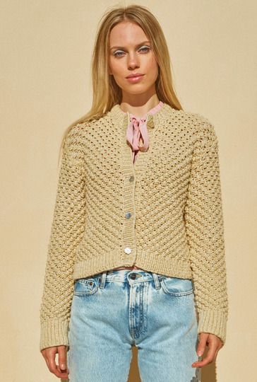 Strickanleitung: Cardigan im klassischen Persianermuster