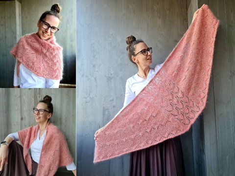 Strickanleitung Tuch Dinora