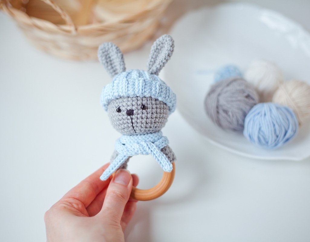 Bunny in Hat Baby Rattle - Crochet Pattern - Image 9