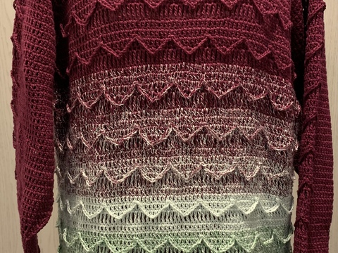 Damen Pullover *Jaden* Raglanpasse häkeln