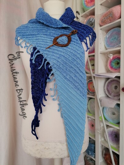 Schal/Tuch "voll schräg"