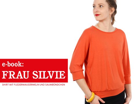 FRAU SILVIE • Shirt mit Fledermausärmeln und Saumbündchen, e-book