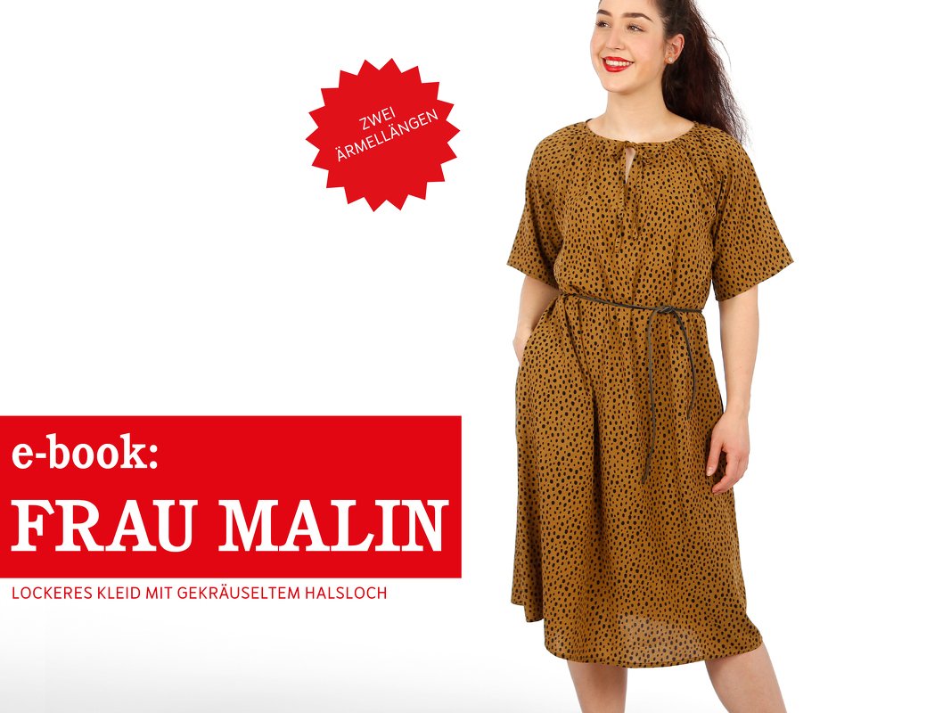 FRAU MALIN • Kleid mit gekräuseltem Halsloch, e-book