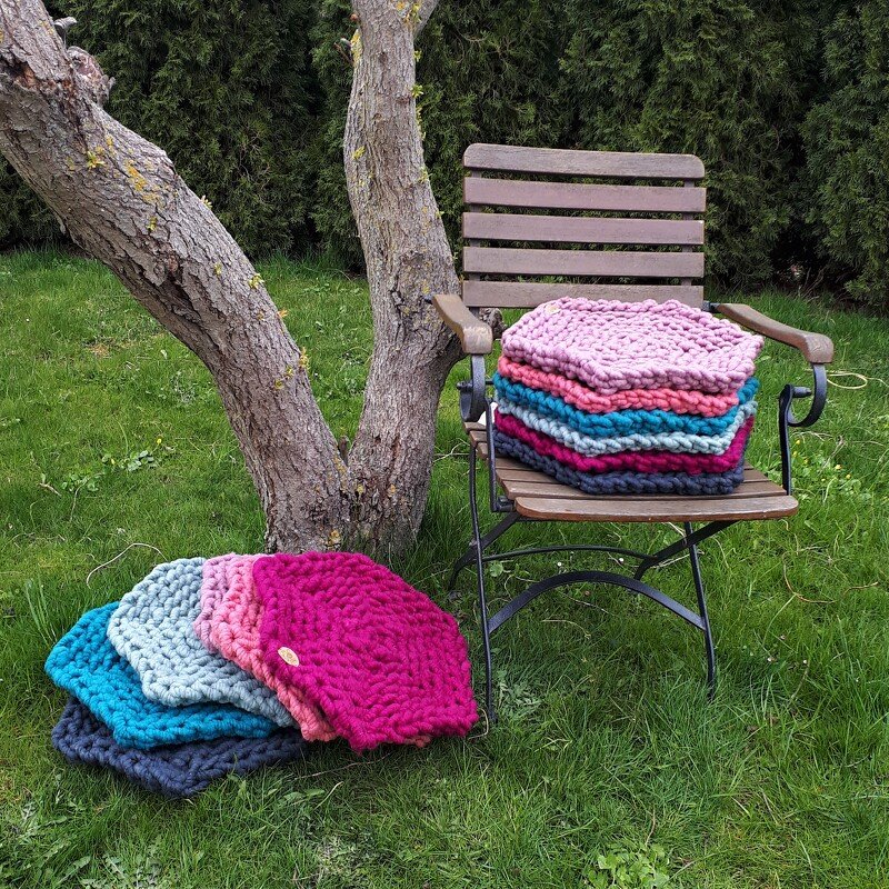 Runde Sitzkissen häkeln - Bild 4