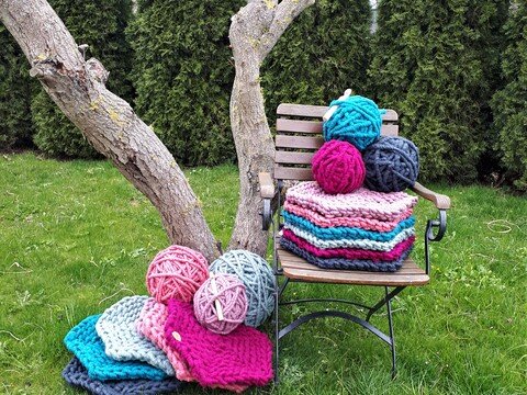 Runde Sitzkissen häkeln