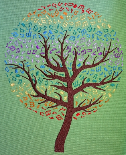 Musik Noten Baum Stickdatei