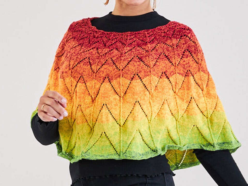 KURZPONCHO FLAMME