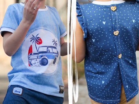 lovely panel shirt 68-116 Schnittmuster Panelbilder Shirt Pullover