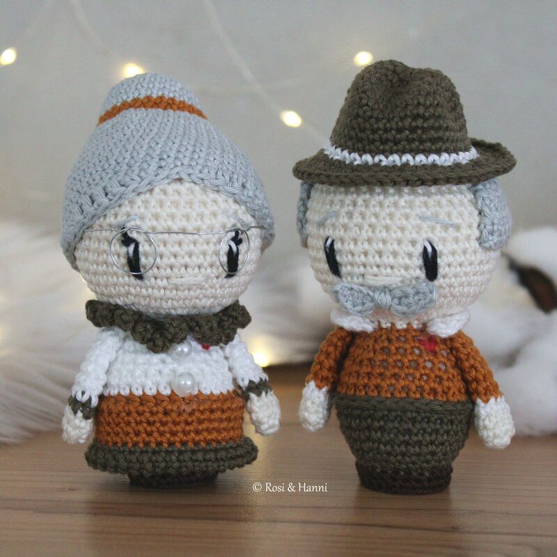 Häkelanleitung Oma & Opa - Geschenk für Großeltern - Geburt & Taufe - Bild 2